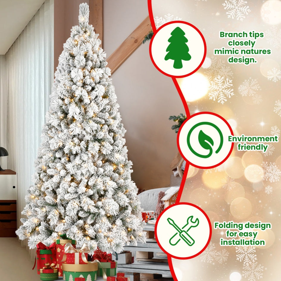 Árbol de Navidad Blanco Premium – Edición Elegance 2025